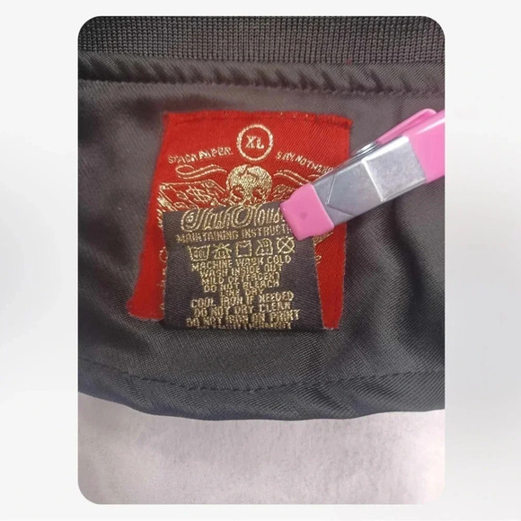 Stash House  Vintage Black Grey Zip Ip Jacket Size XL - Picture 11 of 14